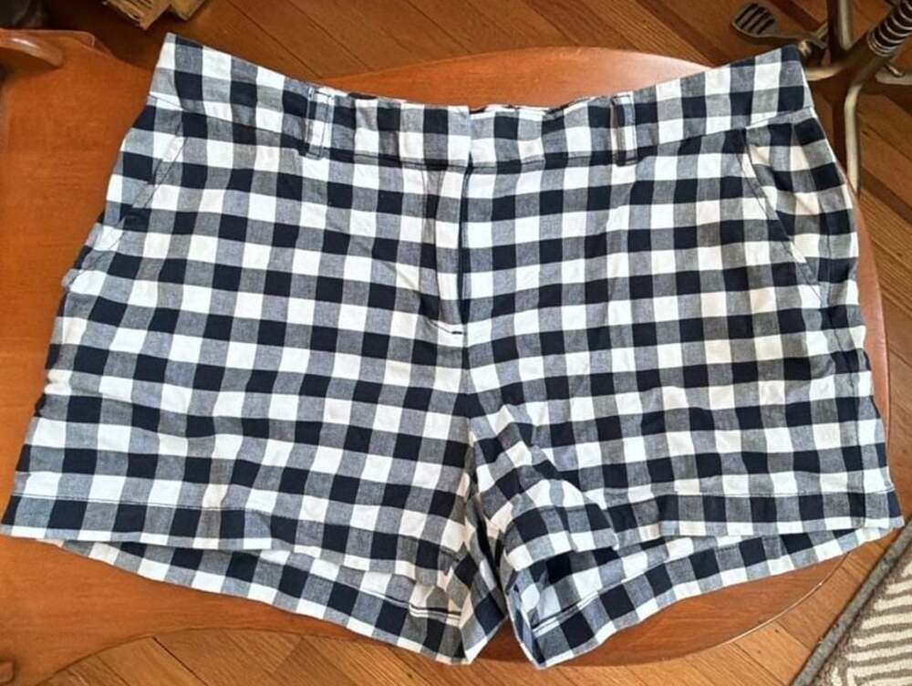 Vineyard Vines Black and White Gingham Check Shorts size 12